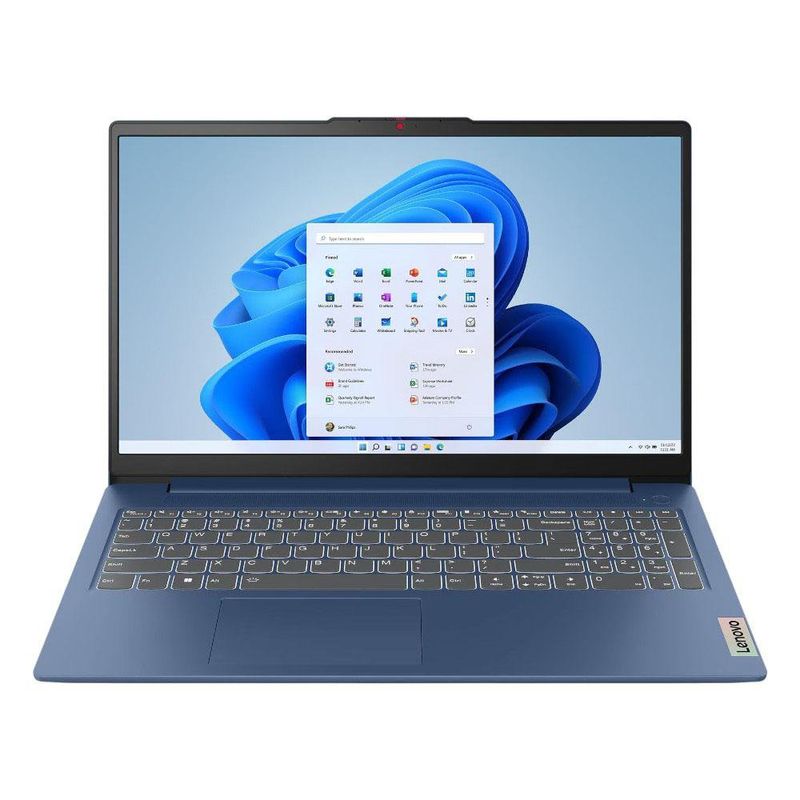 Laptop Lenovo Slim 3 de 15.6 Plg Ryzen 5 con 8GB Ram Color Azul