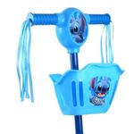 Monopatín de 3 Ruedas con Canasta Diseño Stitch