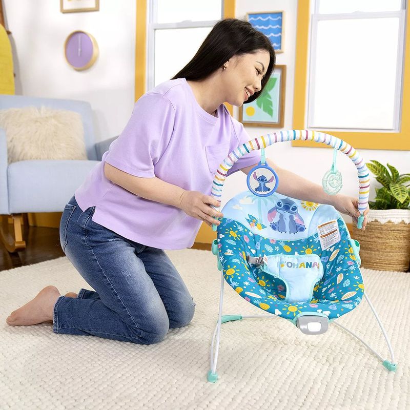 Silla Mecedora para Bebé Diseño Stitch Ohana Paradise