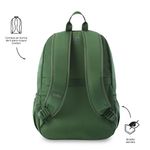 Mochila Ejecutiva Aynatto 2.0 para Laptop de 13 Plg Color Verde