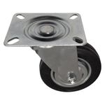 Rodo Giratorio 4 Plg de Hule Negro