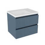 Vanity American Standard Cataluña de 60 cm con Lavamanos Integrado Color Azul Mate