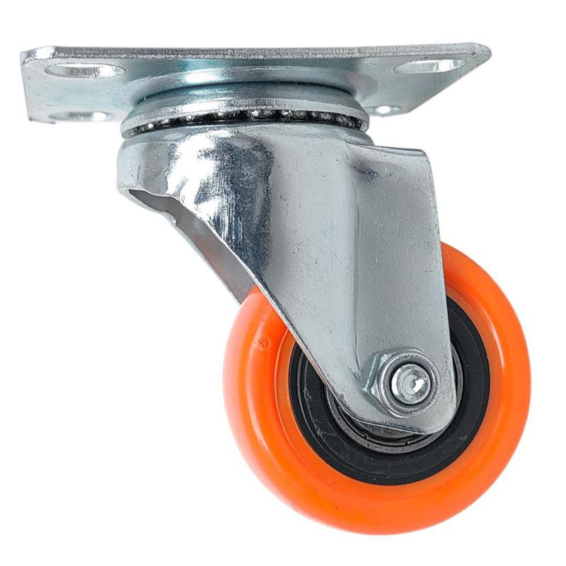 Rodo Giratorio 2 Plg de Poliuretano Naranja