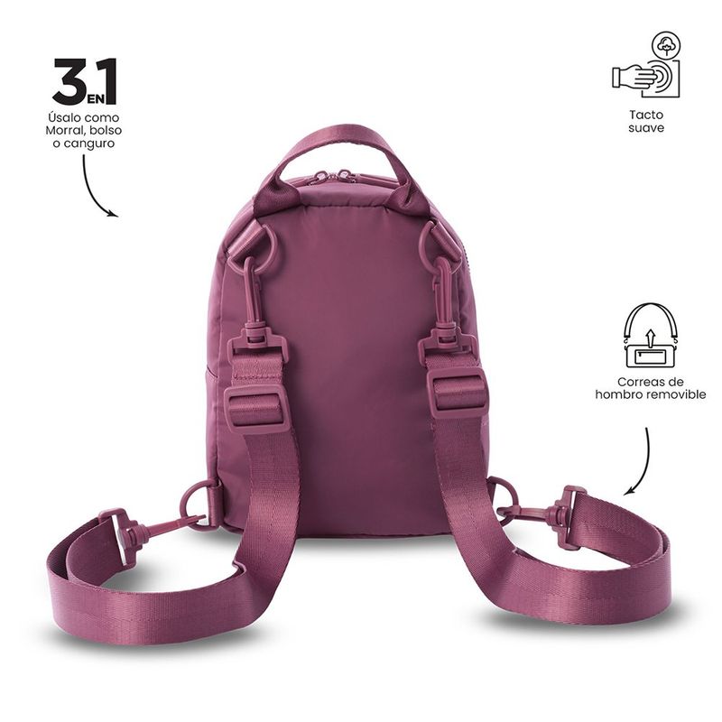 Mochila 3 en 1 Yuen 2.0 Color Rosado para Mujer