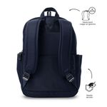 Mochila Adelaide Azul Estilo Ejecutivo para Laptop 14 Plg
