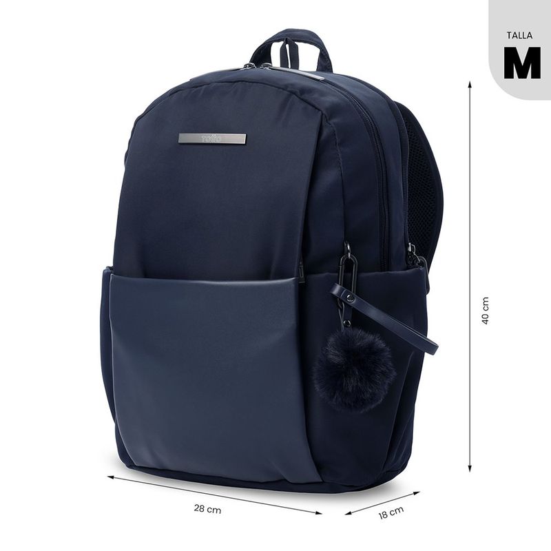 Mochila Adelaide Azul Estilo Ejecutivo para Laptop 14 Plg