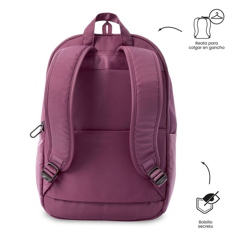 Mochila Ejecutiva Aynatto 2.0 para Laptop de 13 Plg Morado