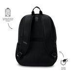 Mochila Ejecutiva Aynatto 2.0 para Laptop de 13 Plg Color Negro