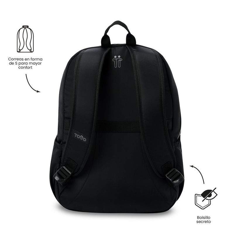 Mochila Ejecutiva Aynatto 2.0 para Laptop de 13 Plg Color Negro