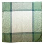 Servilleta de Tela Cuadrada Verde y Beige 47 x 47 Cm
