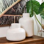 Florero de Cerámica Beige