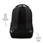 Mochila Ejecutiva Deleg 2.0 con Porta Laptop 14 Plg Color Negro