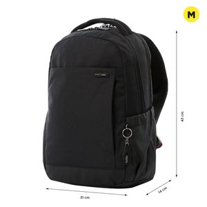Mochila Ejecutiva Deleg 2.0 con Porta Laptop 14 Plg Color Negro