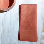 Servilleta de Tela Cuadrada 47 x 47 Cm Color Terracota