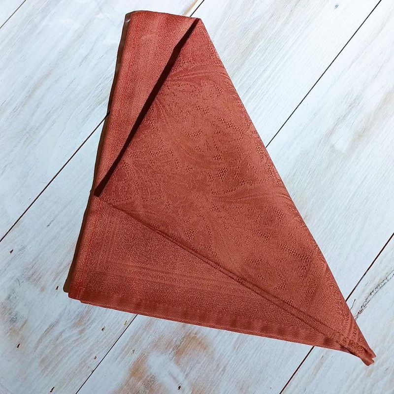 Servilleta de Tela Cuadrada 47 x 47 Cm Color Terracota