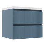 Vanity American Standard Cataluña de 80 cm con Lavamanos Integrado Color Azul Mate