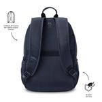 Mochila Ejecutiva Aynatto 2.0 para Laptop de 13 Plg Color Azul