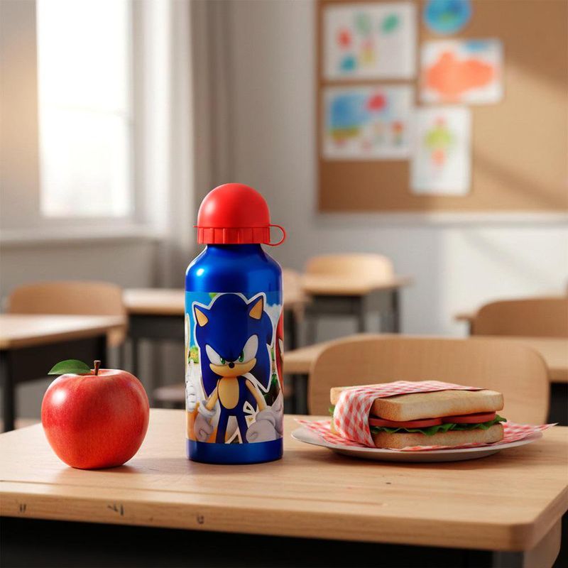 Pachón Infantil de Aluminio de 400 ml de Sonic Color Azul