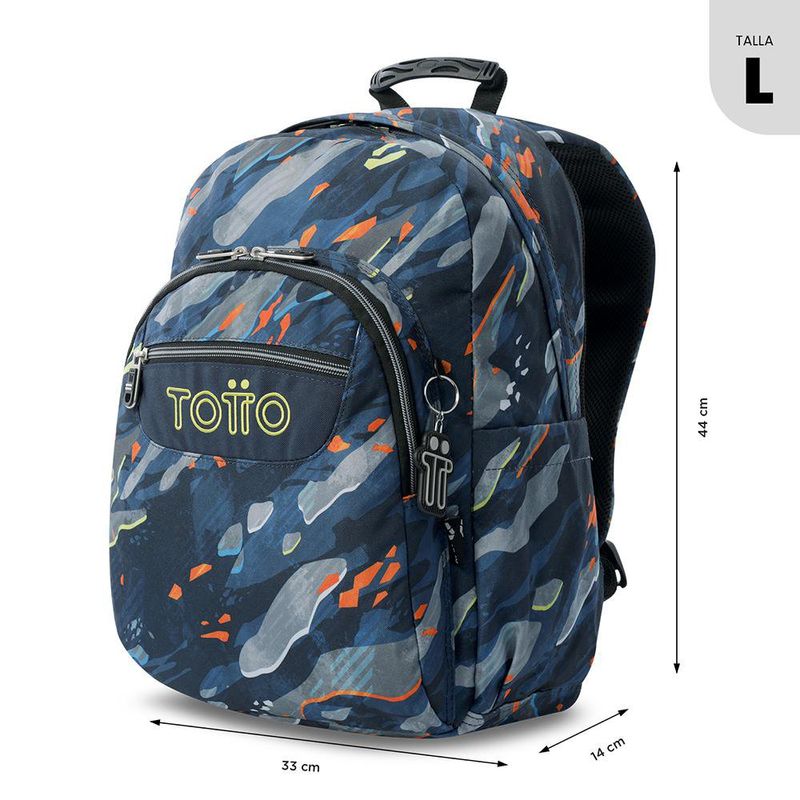 Mochila Totto Acuarela Talla L Colores Surtidos