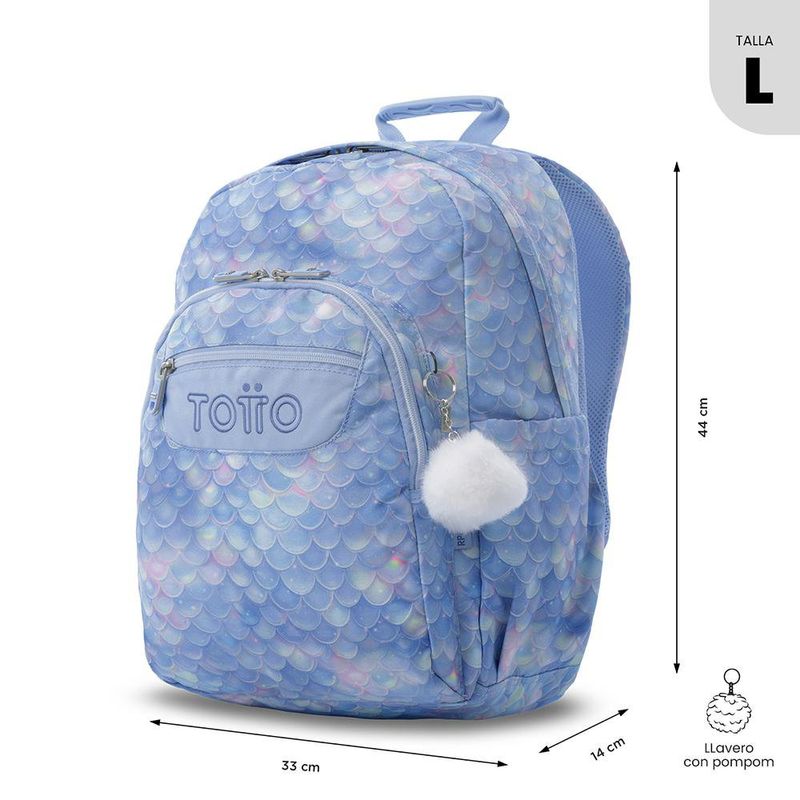 Mochila Totto Acuarela Talla L Colores Surtidos