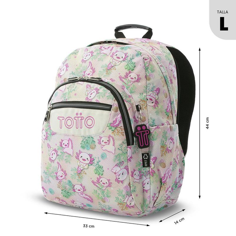 Mochila Totto Acuarela Talla L Colores Surtidos