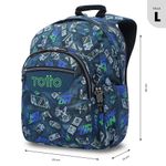 Mochila Totto Acuarela Talla L Colores Surtidos