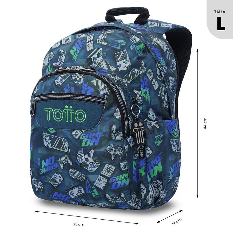 Mochila Totto Acuarela Talla L Colores Surtidos