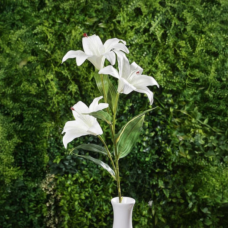 Rama de Lirio Artificial Blanco