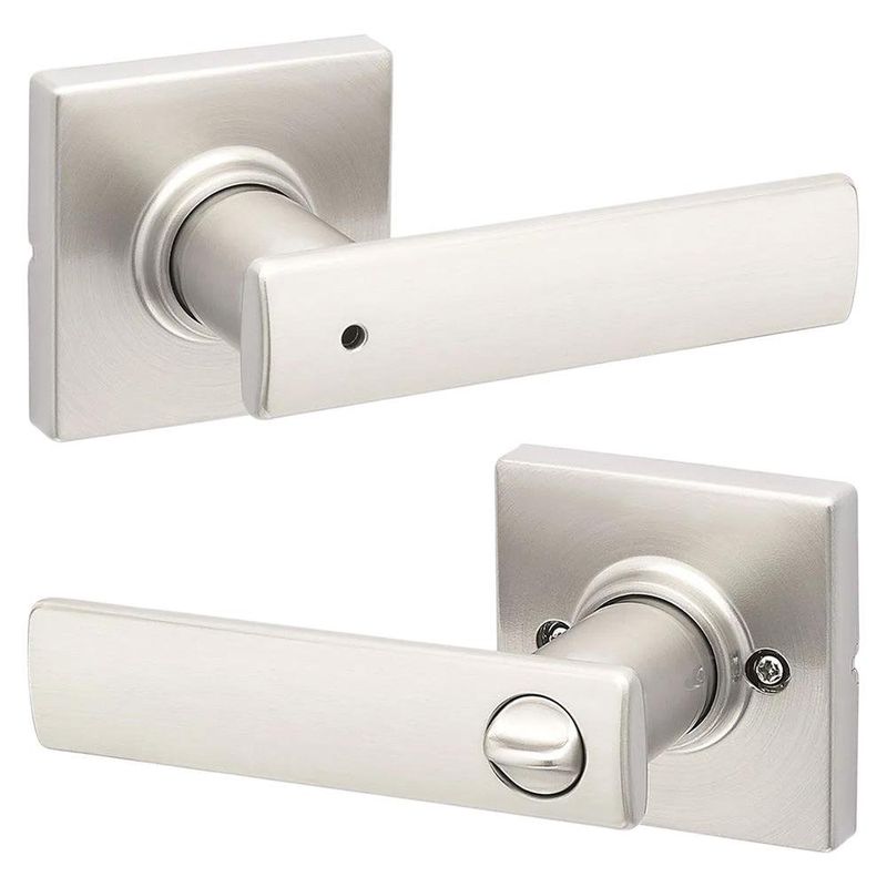 Cerradura Manija para Baño Acabado Níquel Bretton