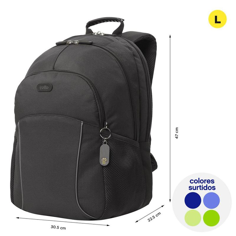 Mochila Cambri con Porta Tablet y Laptop Colores Surtidos