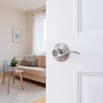 Cerradura para Baño Tipo Manija Queen Color Níquel