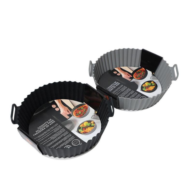 Bandeja para Freidora de Aire 17x20x5 Cm Colores Surtidos