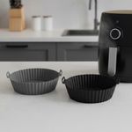 Bandeja para Freidora de Aire 17x20x5 Cm Colores Surtidos