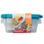 Recipientes Bento Box con 3 Divisiones en Set de 3