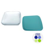 Fuente Clásica Cuadrada con Tapa de 1.8 L Colores Surtidos