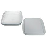 Fuente Clásica Cuadrada con Tapa de 1.8 L Colores Surtidos