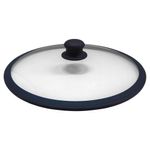 Sartén Wok de 30 cm con Tapa Antiadherente Marble Azul Sara Ita