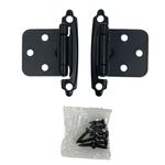 Bisagra Tipo Parche Negra 2 Piezas de 7 cm