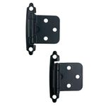 Bisagra Tipo Parche Negra 2 Piezas de 7 cm