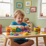 Set de 4 latas con Plastilina Colores Surtidos - Play Doh