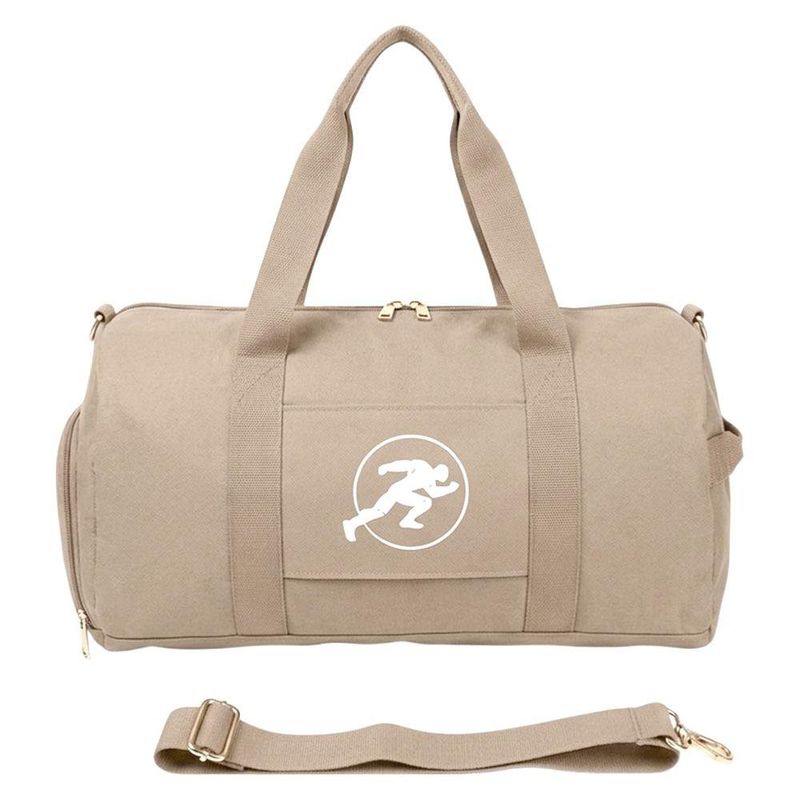Bolsa Deportiva Tipo Duffel para Gimnasio y Viaje con Correa Color Beige