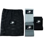 Set de Bandas de Resistencia de Tela Light Medium Heavy con Bolsa Color Gris