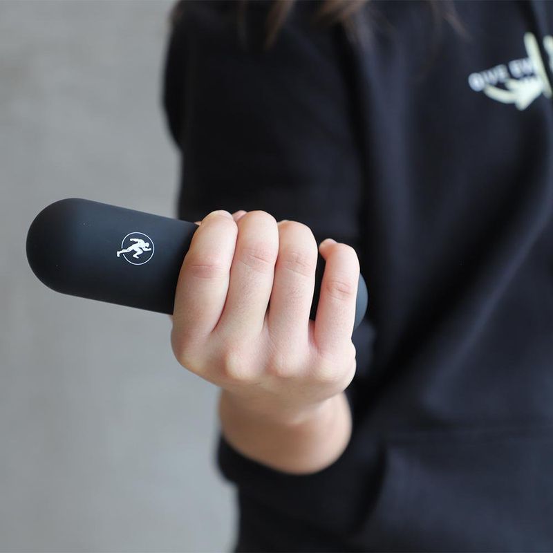 Pesas para Yoga de 2 kg Recubrimiento de Caucho Antideslizante Color Negro