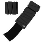 Pesas para Tobillos de Silicona Ajustables de 2 Lb para Entrenamiento Negro