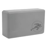 Bloque de Yoga de Espuma Alta Densidad Antideslizante de 23 x 8 x 15 cm Color Gris