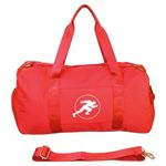 Bolsa Deportiva Tipo Duffel para Gimnasio y Viaje con Correa Color Rojo