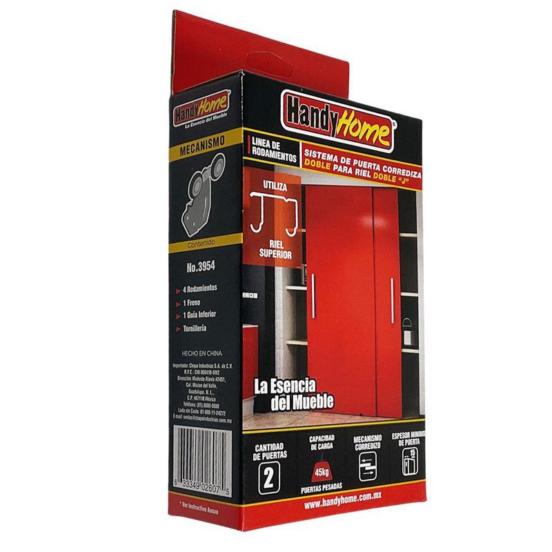 Sistema para Puerta Corrediza Riel Doble J