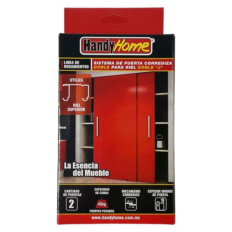 Sistema para Puerta Corrediza Riel Doble J