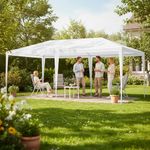 Toldo Armable Blanco de 3 x 6 x 2.5 Metros