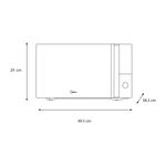 Microondas Taste Express de 1.1 Pies Cúbicos Color Gris